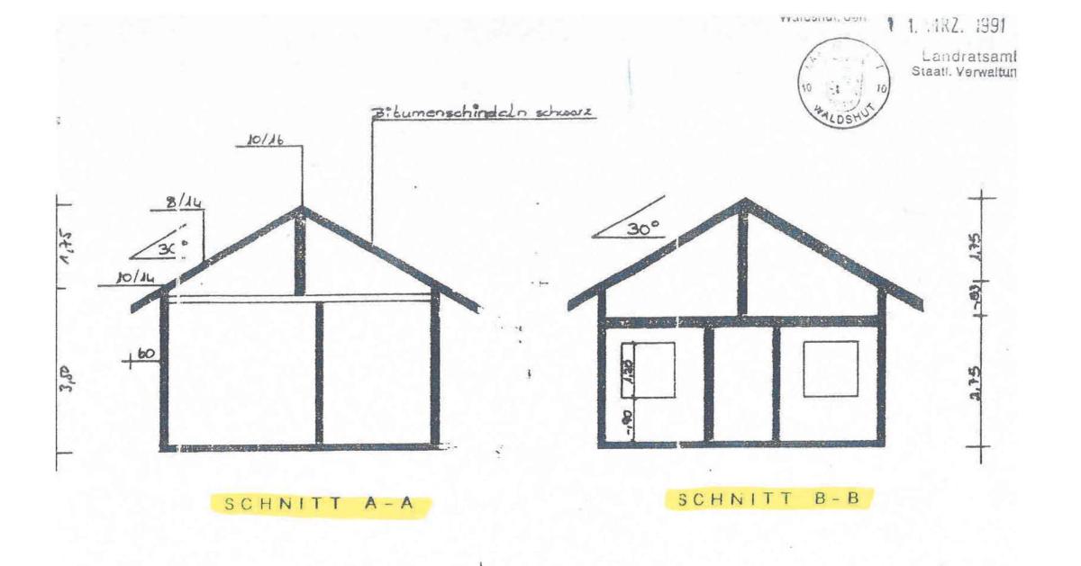 Schnitt AA-BB Nebenhaus